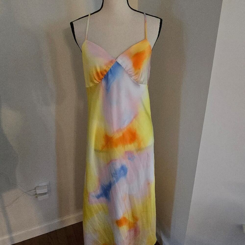 Diane Von Furstenburg x Target Satin Sunset Slip Dress Small